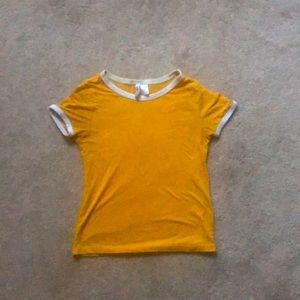 yellow shirt
